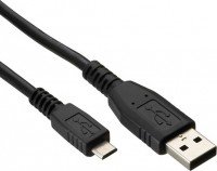 Кабель USB2.0 A вилка - MicroUSB вилка, 1 метр, Perfeo (U4001), K204-1