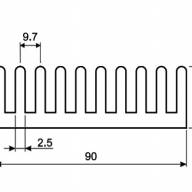 Радиатор BLA164-200 (30x90x200), BH5-1 - Радиатор BLA164-200 (30x90x200), BH5-1