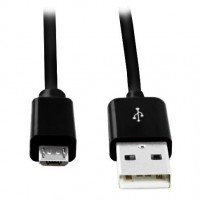 Дата-кабель USB - microUSB, черный, 1 метр (iK-12c), K207-8