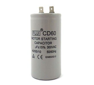 Конденсатор CD60 (1+1PIN) 100mF 300v 40x70mm, A6-2