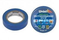 Изолента Uniel UIT-135P 0,135x15mm, синяя, 10 метров, UIT-12