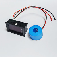 Цифровой амперметр 10A AC blue / вольтметр 60-500V AC red, V5-39