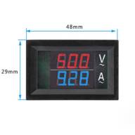 Цифровой амперметр 10A AC blue / вольтметр 60-500V AC red, V5-39 - Цифровой амперметр 10A AC blue / вольтметр 60-500V AC red, V5-39