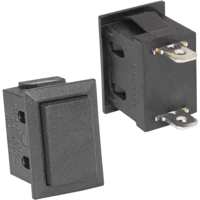 Кнопочный переключатель KCD1-101-9-A3-B/2P on-off