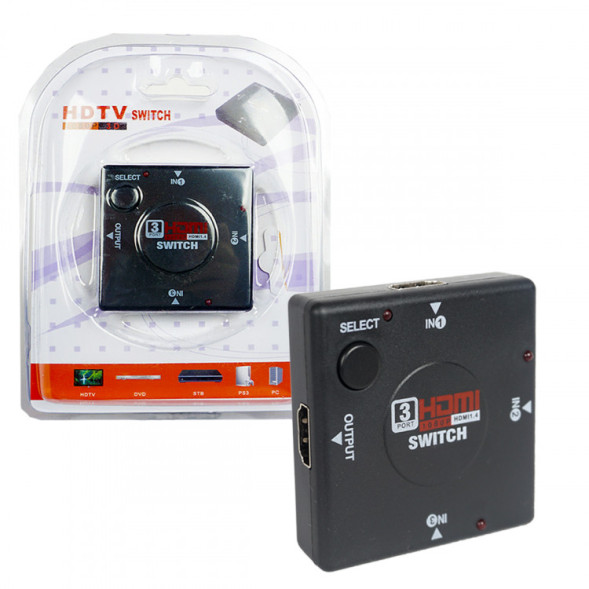 Адаптер H55 HDMI Switcher 3x1 Port