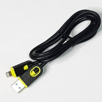 Кабель USB R14 Резиновый Lightning 1200mm (Black), E25-24