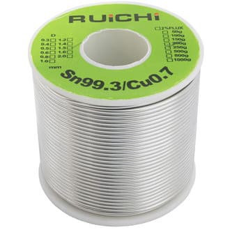 Припой Ruichi Sn99.3/Cu0.7 d1.5mm 250g с флюсом