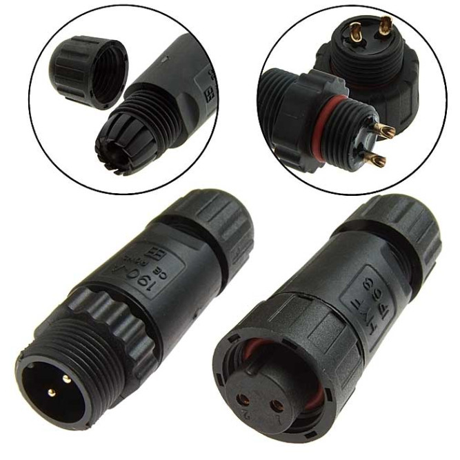 Разъем герметичный SZC-190 2pin (IP68)