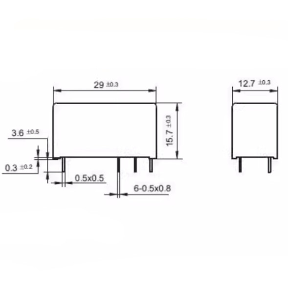 Реле HF115F/024-1ZS1 24VDC 12A