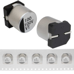 Конденсатор 100 uF 100 V 105C 12.5*13.5