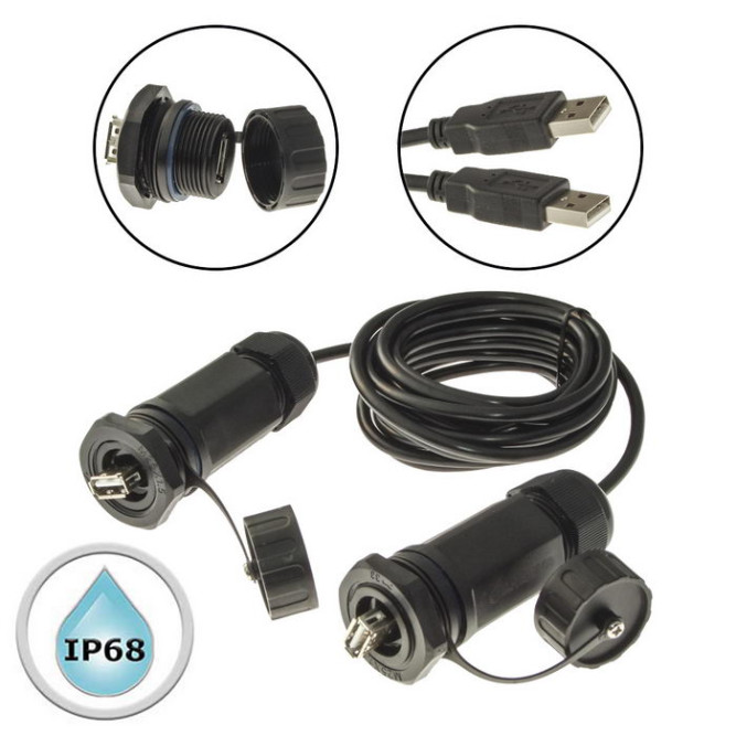 Разъем герметичный M25USBZ2-2.0G-3M