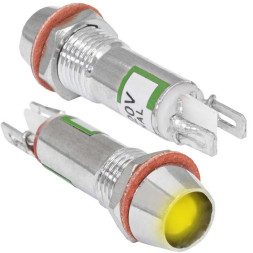 Светодиод в корусе L-615-Y 220v (8mm)