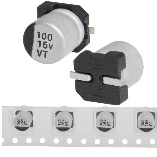 Конденсатор 100 uF 16 V 105C 6.3*5.4 VT