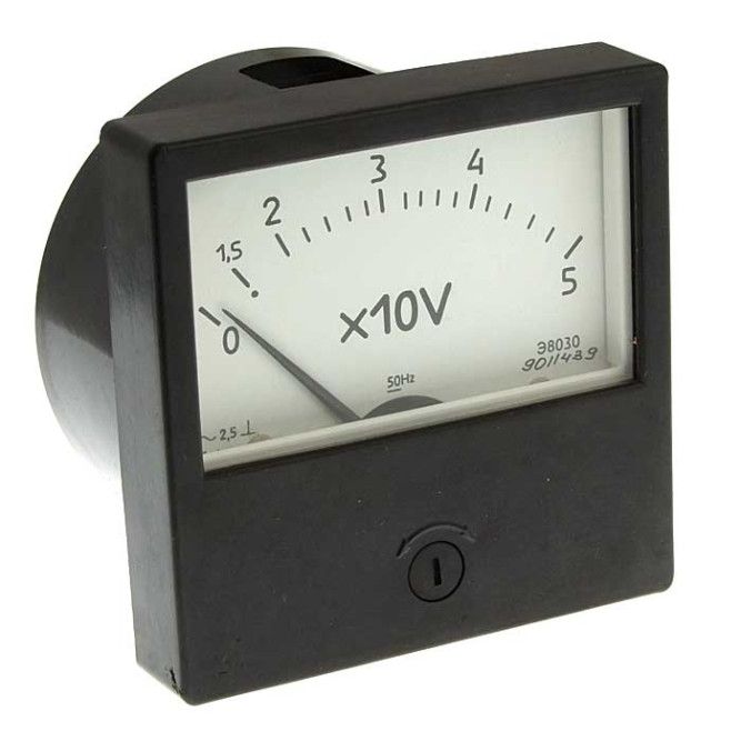 Прибор щитовой Э8030 50В (50ГЦ)