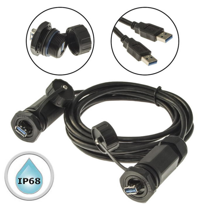 Разъем герметичный M25USBZ2-3.0G-3M