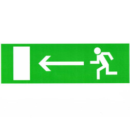 Информационный знак Направление к выходу налево 100