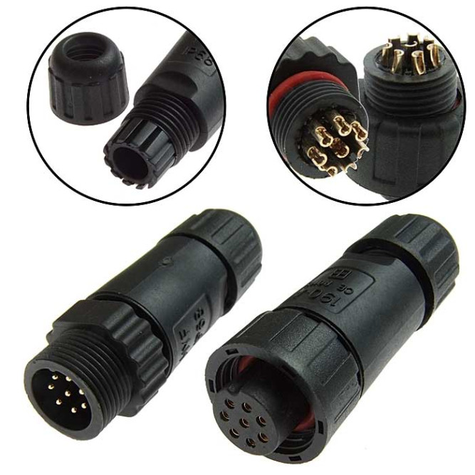 Разъем герметичный SZC-190 8pin (IP68)