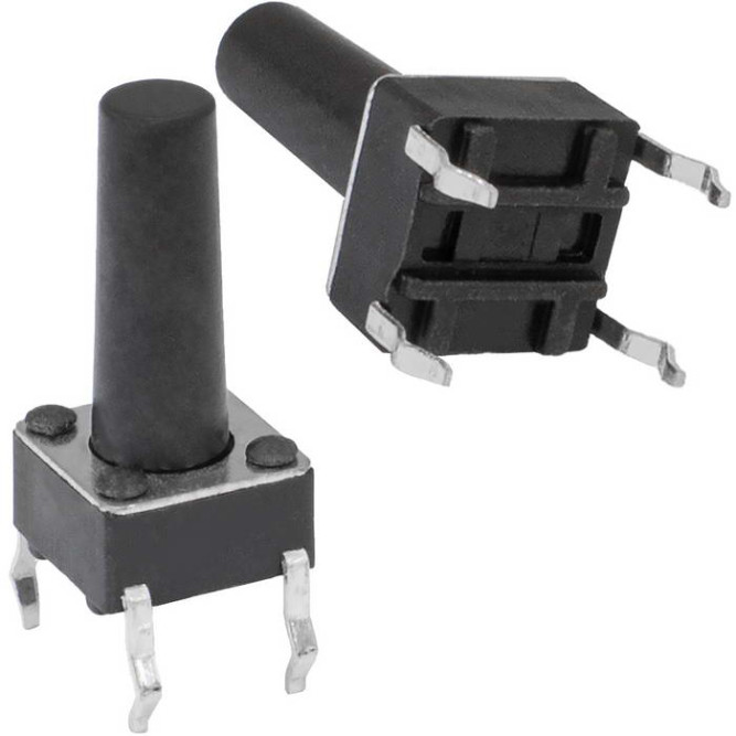 Кнопка тактовая KAN0611-1301B 6x6x13 mm