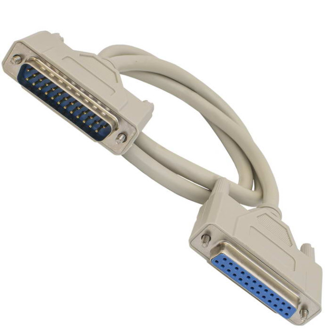 Компьютерный шнур LPT DB-25F / DB-25M 0.8m