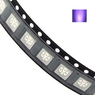 Светодиод 5050 ультрафиолетовый 390-410нм, 3,0-3,6V, R15-45