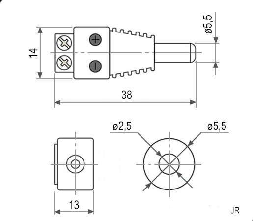 Разъем JR-52 DC 5.5*2.5
