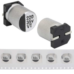 Конденсатор 220 uF 35 V 105C 8*10.5 VT