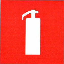 Информационный знак Огнетушитель 100х100