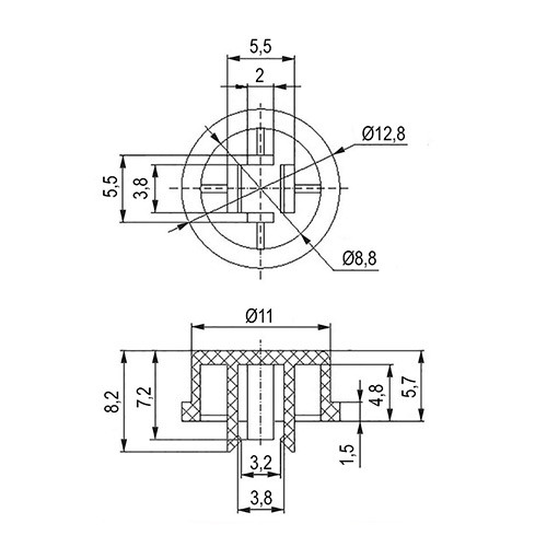 Колпачок для кнопок A24 Green