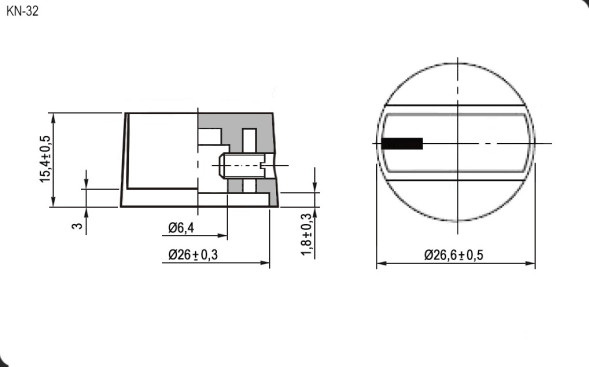 Ручка приборная KN-32