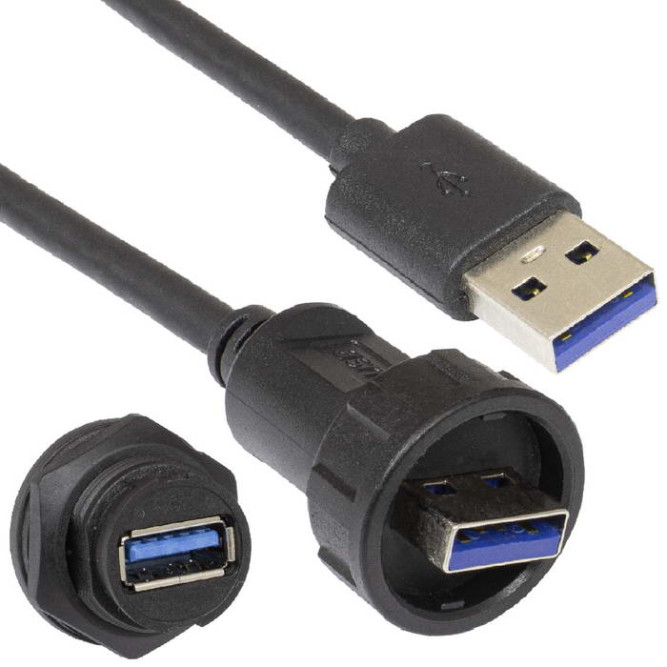 Разъем герметичный USB-3.0B-C-02