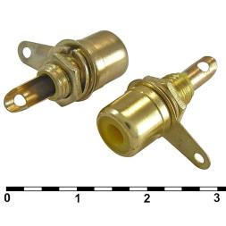 Разъем RCA 7-0234Y GOLD / RS-115G