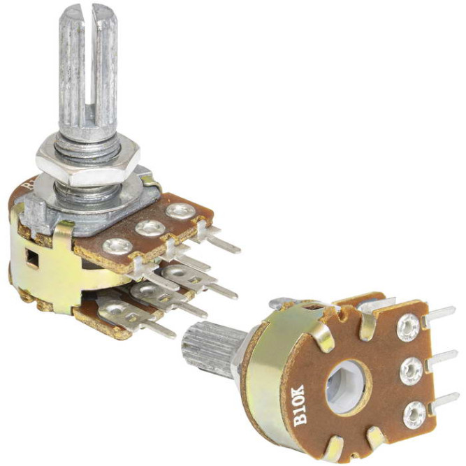 Потенциометр 16K2 KC 2x100k