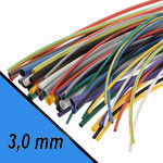 Термоусадка. 3.0 мм/синий/1 метр