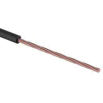 Провод ПГВА 1 х 0.5мм медный черный, 1 метр