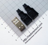 Штекер USB 4pin №8, K37-8
