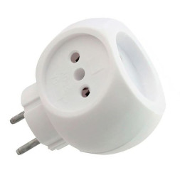 Тройник ТС-3 16А 250V б/з, белый