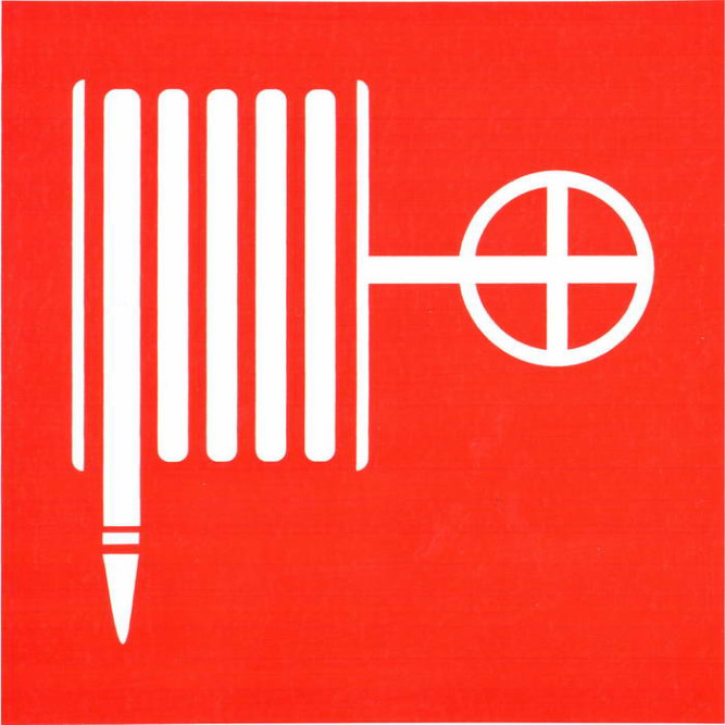 Информационный знак Пожарный кран 150х150