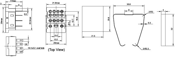 Колодка для реле 18F-4Z-A1