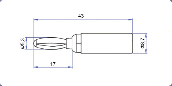 Штекер 10-0071b черный