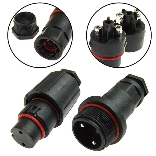 Разъем герметичный SZC-9000 2pin (IP68)