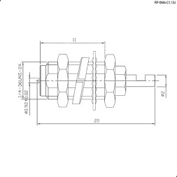 Разъем RP-SMA-C1,13J