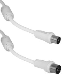 Шнур высокочастотный ТВ гнездо - ТВ штекер, 5м