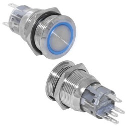 Кнопка антивандальная LAS1-AGQ-11E/B/N on-(on)