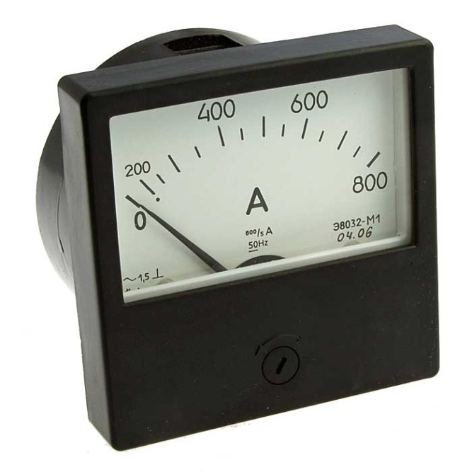 Прибор щитовой Э8032 800А/5 (50ГЦ) (200*г.)