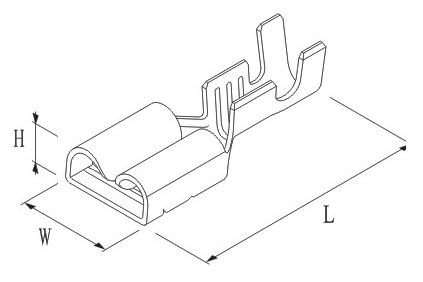 Клемма DJ621-E6.3C (0.35mm)