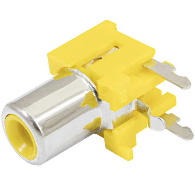 Разъем RCA RCA-103P  гн на плату (RS-105A)