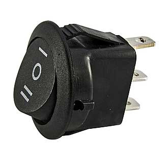 Выключатель RS-103-8C ON-OFF-ON черный