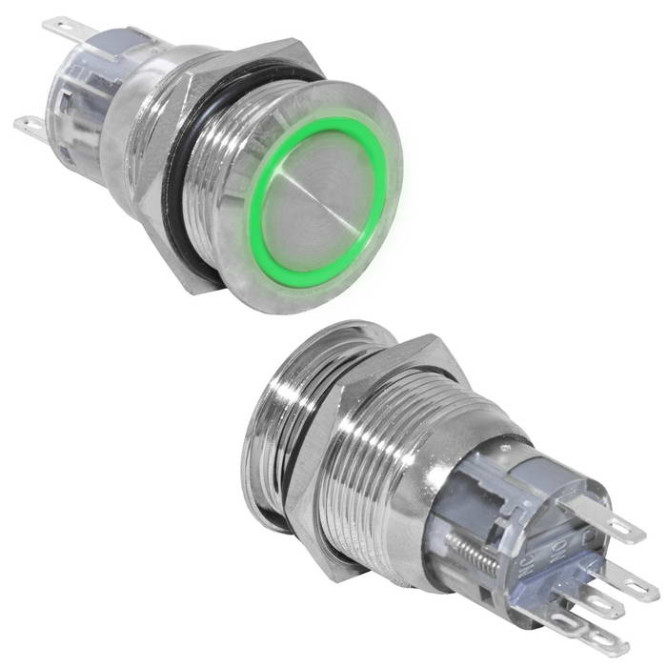 Кнопка антивандальная LAS1-AGQ-11E/G/N on-(on)