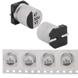 Конденсатор 47 uF 50 V 105C 6.3*7.7 VT