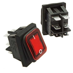 Переключатель SB091-12V IP65 on-on 22x30mm